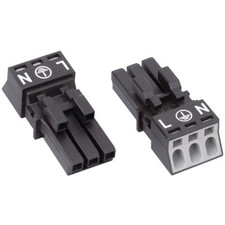 WAGO 890-203 Winsta Mini Socket 3 Pole Black