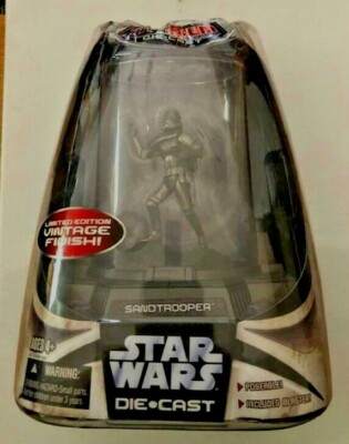Star Wars Titanium Series Die-Cast Sandtrooper Vintage Patina Finish