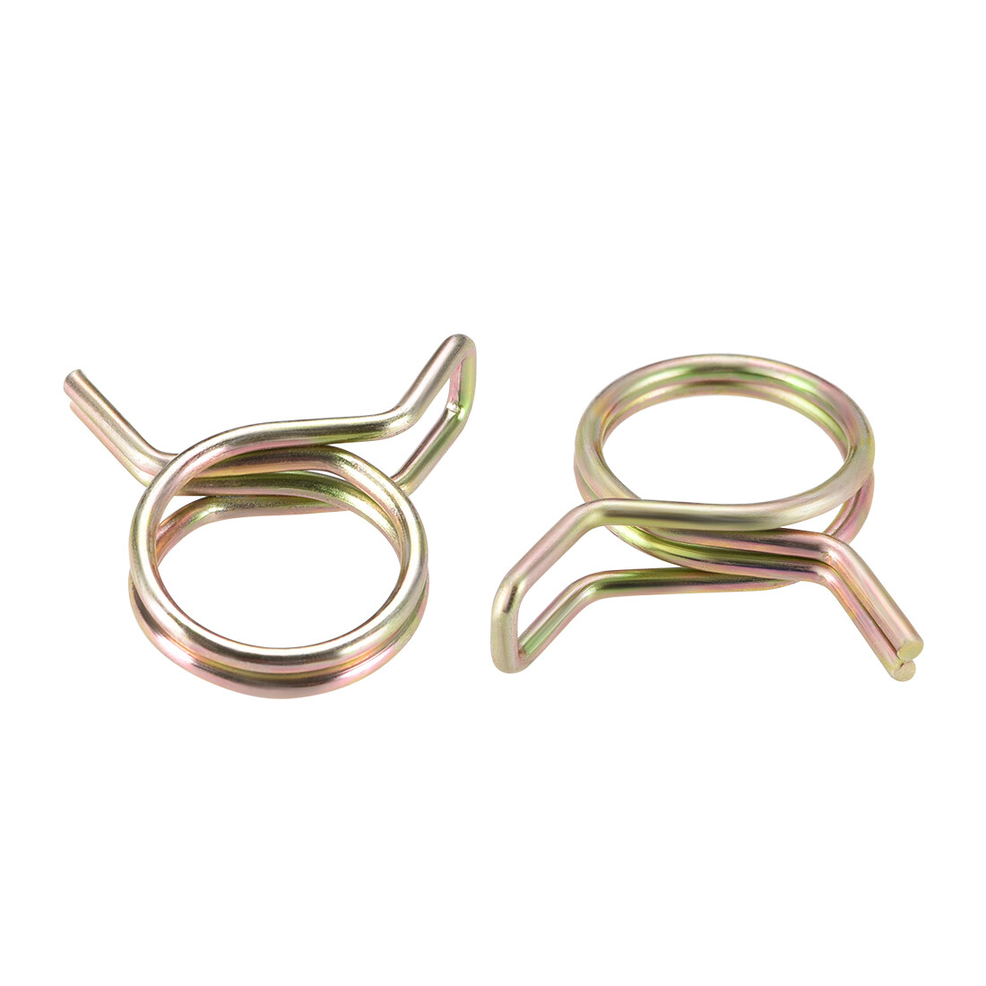 Doble Cable Resorte Manguera Abrazadera 10mm Combustible Línea Tubo Clips 50Uds