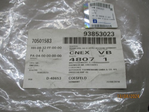 Opel Vivaro A Rechtslenker Servoleitung Rohr Leitung an Lenkgetriebe NEU orig - Picture 8 of 9