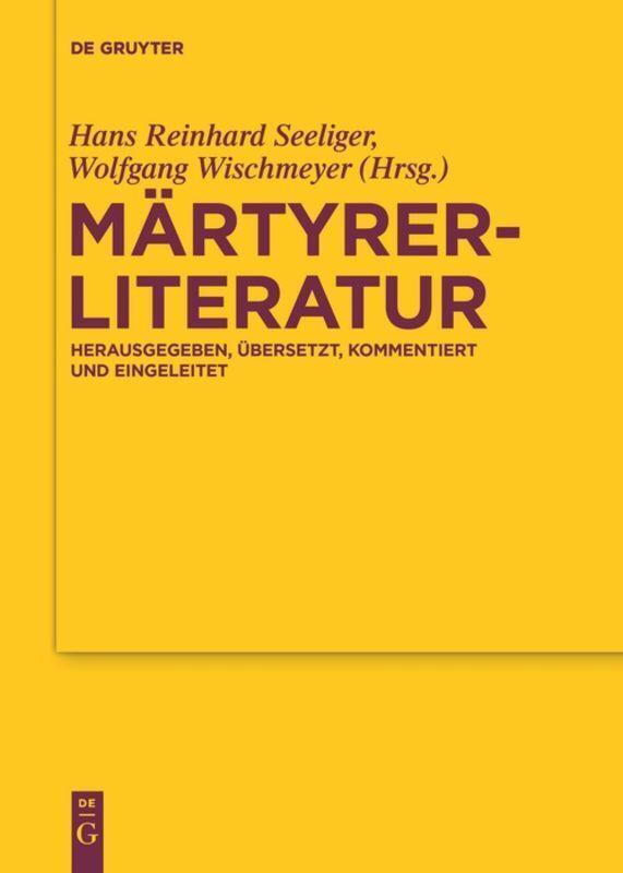 Thumbnail - Märtyrerliteratur | Wolfgang Wischmeyer (u. A.) | Taschenbuch | Issn |