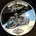 Vintage Art HARLEY FLATHEAD 1929-1974 PORCELAIN ENAMEL SIGN Rare 30” Get it.