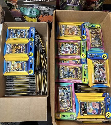 MEDIUM Pokemon Vintage/ Modern Mystery Box with Packs, Boxes! , 2017 and older