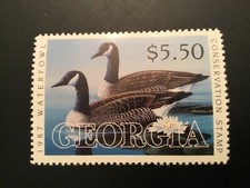 ICOLLECTZONE  US 1987 Georgia GA3 Duck Stamp VF NH