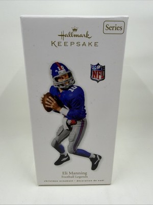Hallmark Keepsake Christmas Tree Ornament NFL Football Legends Eli Manning 2010