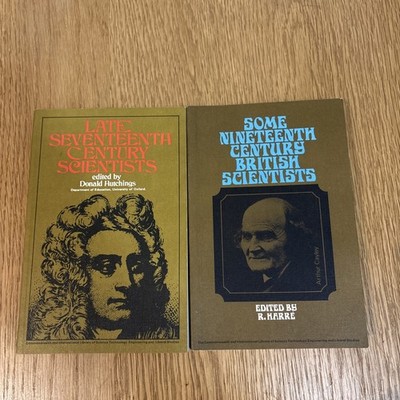 Two Late seventeenth and Nineteenth Century  Scientists paperback books