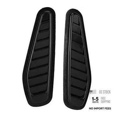 2pcs Car Air Flow Intake Decorative Scoop Bonnet Vent Hood Cover Universal