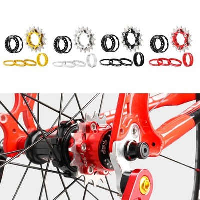 1Speed 16T Singlespeed Schwungrad Set Edelstahl Umrüstkit Ritzel 16 Zähne