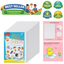 20 Shrink Plastic Sheets for Kids' DIY Crafting - Perfect for Mother's Day Gifts