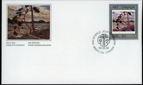 CANADA 1990 MASTERPIECES OF CANADIAN ART #1271 FIRST DAY COVER !! M90