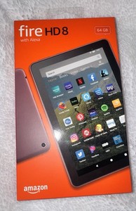 NEW Amazon Fire HD 8 Tablet 64 GB 8" HD Display Dual Cameras Wifi DOLBY ATMOS 