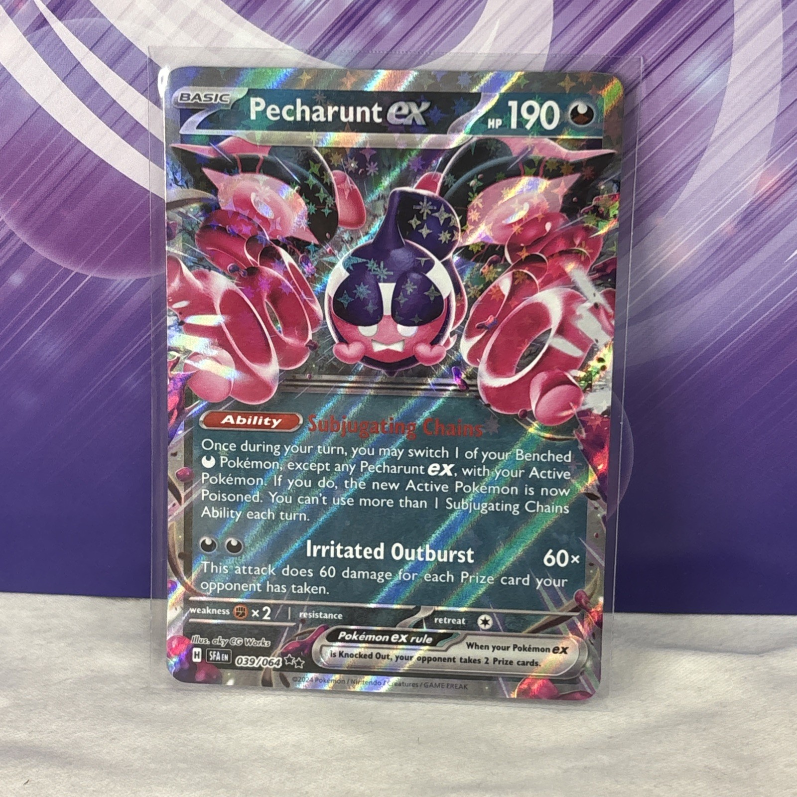 Pokémon TCG - Pecharunt ex 39/64 - Shrouded Fable Double Rare - NM