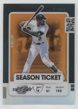 2021 Panini Contenders Season Ticket Optic Orange Prizm 12/49 Starling Marte 9o3