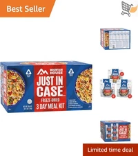 Emergency Food Supply Kit 3 Days 18 Servings Freeze Dried Non-GMO