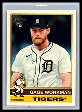 2025 Topps Heritage #568 Gage Workman Base Rookie Card RC