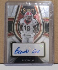 Panini 2022 Select Draft Picks Lewis Cine Rookie Autograph Georgia RS-LCI
