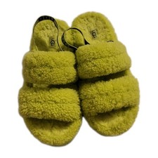 UGG Oh Fluffita Key Lime Slingback Sandals