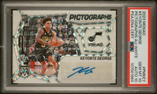 2023 Mosaic Pictograph White RC Keyonte George #PM-KEY PSA 10 10 Auto 2/25