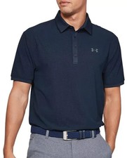 Under Armour  Men  s MEDIUM Playoff  Vented Golf Polo Shirt, Academy Blue - 65