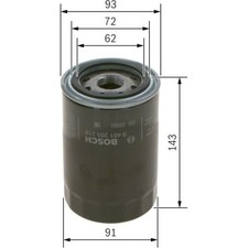 Bosch 0 451 203 218 Ölfilter für PORSCHE 911 964 Ölreinigung Inspektion