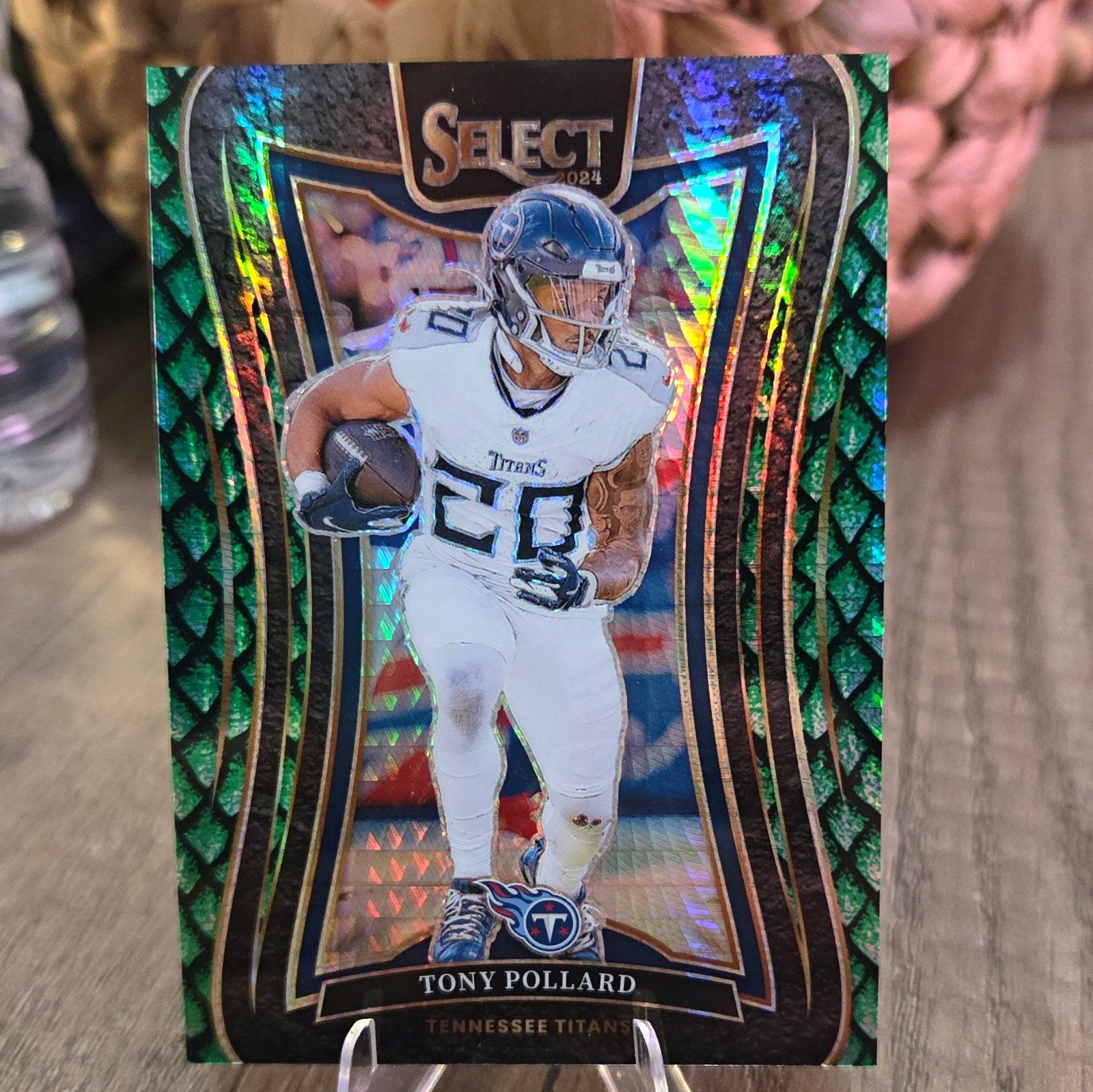 Panini 2024 Select Suite Level Tony Pollard Titans #396 Dragon Scale Prizm /81