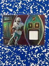 2021 Panini Select  Draft Selections Memorabilia Red Prizm #DS-JWA Jaylen Waddle