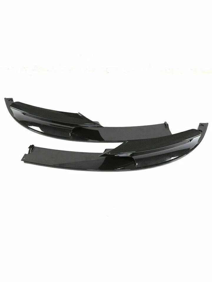Carbon Fiber Look Front Lip for 2012-2018 BMW F30 328i 3 Series M Sport 2PC - Image 4 of 4