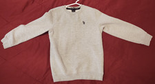 US Polo Assn. Sweatshirt Boys Size 8 Gray Long Sleeve Pullover Crew Neck A0130