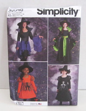Simplicity 9348 Witch, Wizard or Sorceress Costumes Pattern Girls' 7-14 Uncut