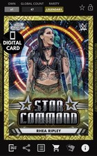 DIGITAL WWE SLAM 50cc RHEA RIPLEY STAR COMMAND COSMIC CHROME 25 LEGENDARY
