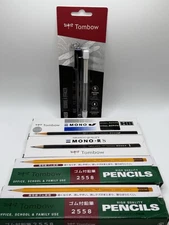 Tombow Lot Of Pencils 48 Total & One Eraser