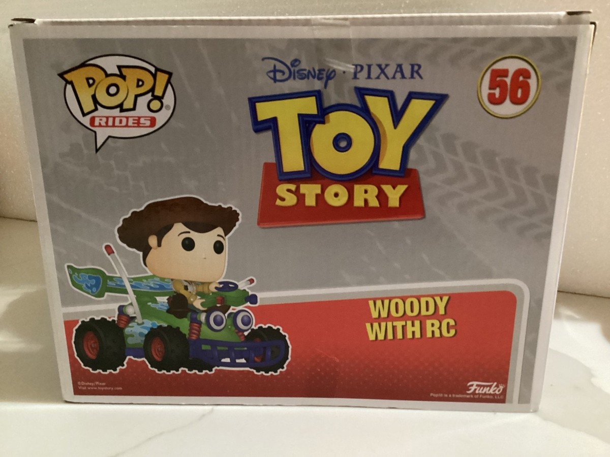 ディズニー　ファンコポップ フィギュア　トイストーリー　RC ウッディ Funko Pop! Rides: Pixar - Woody with RC #56 for sale online