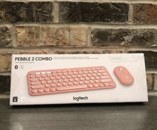 Logitech Pebble 2 Combo Wireless Keyboard/Mouse Bundle - Tonal Rose, English