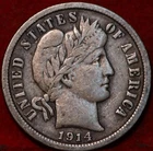 1914 Barber Dime — photo from another recent sale
