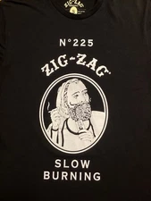 Zig Zag Rolling Papers Shirt Size S Black High Quality