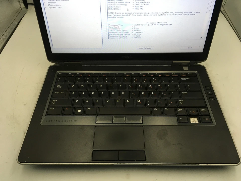 DELL LATITUDE E6430S - BOOTS TO BIOS - INTEL I7 3540M - 8GB RAM - 14" - READ -BB - Image 3 of 4