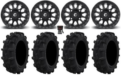 Fuel Vector 14'' Wheels MB 29'' Mud XC Tires Polaris RZR Turbo S / RS1