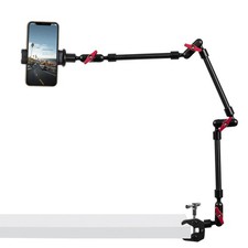 Adjustable Phone Holder Clip with Magic Arm  Clamp for Desk Mounting Desk Cell