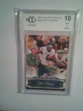 Matt Trannon 2007 Playoff Prestige Rookie # 220 BCCG Mint or Better Free Agent