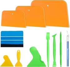 11pcs Auto Body Tool Set Body Filler Spreaders Plastic Putty Knife And Squeege
