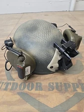 DH-132B SOHAH Ballistic CVC Combat Helmet Large Peltor Arc Rails Headband