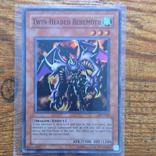Konami Yu-Gi-Oh! Twin-Headed Behemoth LOD-063 Legacy Dragon Effect Super Rare