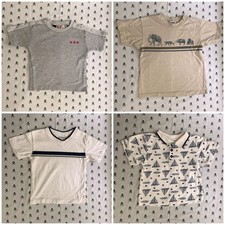 Vtg 90s Y2K Lot Boys Short Sleeve T-shirt OshKosh Carters Size 4