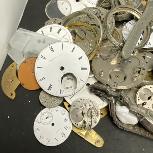 Pocket Watch Parts Lot Pocket And Wrist Dials Plates Antique Vintage F1001 - Picture 3 of 10