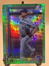 2025 Topps Chrome Logofractor Edition Green Refractor Seth Lugo #94 Royals /99