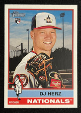 2025 Topps Heritage (RC) DJ Herz #289 Nationals