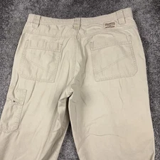 Columbia Flex ROC Pants Men's 36x30 Canvas Utility Beige Hiking Outdoors