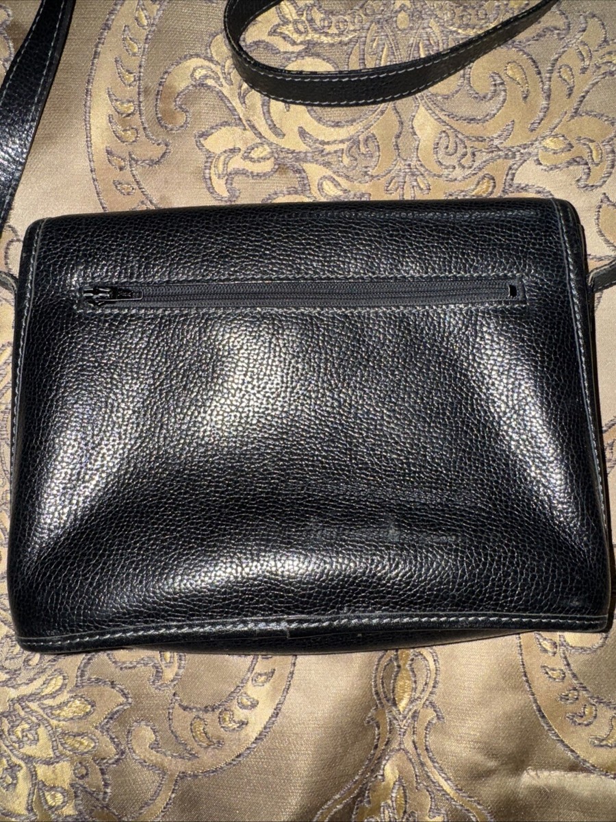 Vintage Didier Lamarthe Black Crossbody Leather Purse Classic
