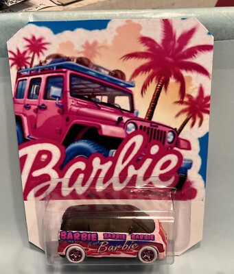 ''Custom Made'' Hot Wheels Volkswagen ID Buzz Van Barbie Real Riders Barbie Icon
