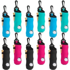 12 Pcs Golf Ball Tee Holder Neoprene Golf Ball Pouch Golf Ball Carry Bag Mult...